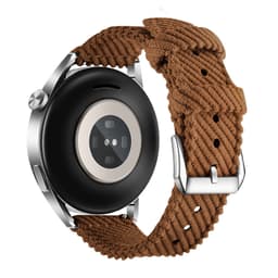 Hurtigudløsende nylon urrem til Huawei Watch 3/4 GT3 - 20 mm Brun