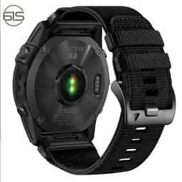 Hurtigutløser nylon klokkereim for Garmin Fenix 5X 6X 7X Tactix 7 Pro Sort 26 mm