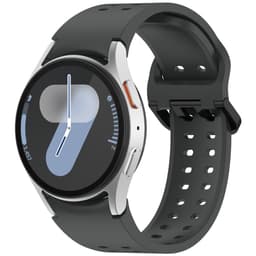 Silikonreim med dobbel lås for Samsung Galaxy Watch 7-4 Sort