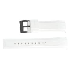 Silikoninen kellonranneke Huawei GT5/GT4/Watch4:lle Valkoinen + musta 20 mm