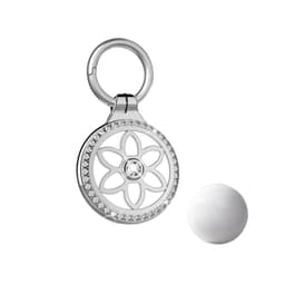 Premium Metall AirTag-deksel: Full Beskyttelse & Anti-Tap Design Sølv