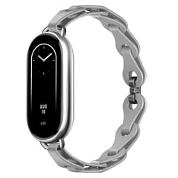 Silikonreim for Xiaomi Band 8/9 Grønn+beige