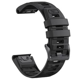 22 mm silikonrem med hurtigutløser til Garmin Fenix 8 47 mm Sort