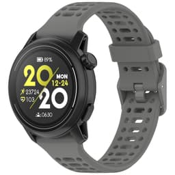 Officiel silikone urrem til COROS 20 mm Sort