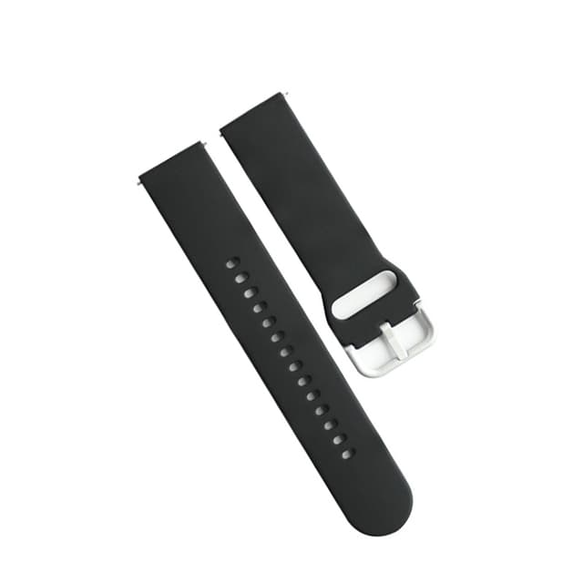 Black Silicone Klockarmband kompatibelt med Fitbit Versa 2/Lite Svart