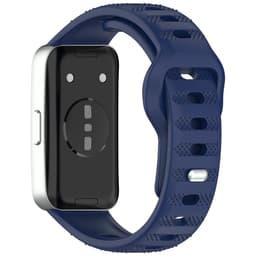 Silikonrem for Huawei Band 10/9/8 - Prikket tekstur Blå