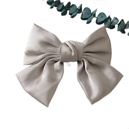 Bow Hair Clips Spring Hair Clip 3-pakkaus Harmaa
