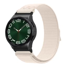 Starlight Beige Nylon klokkereim for Samsung Watch 6/5/4