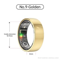 Smart Ring R1000 – Unimonitori, Bluetooth 5.0, veren happimonitori Kulta 9