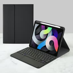 Smalt skyddsfodral med styrplatta och tangentbord för iPad Svart iPad