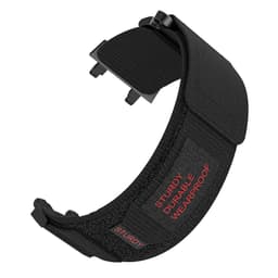 Vævet nylon urrem til Amazfit T-Rex 3 - Grå Sort