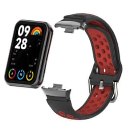 Silikonarmband för Xiaomi Mi Band 9/8 Pro (18 mm) Svart