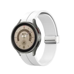Silikonreim med spenne til Samsung Watch 5 Pro Hvit
