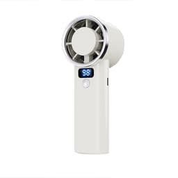 Mintgrön Handhållen Fläkt: Portabel Kylning med Lång Batteritid Vit