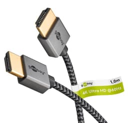 Slim höghastighets HDMI™-kabel med Ethernet