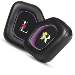 Svartlilla øreputer i lammeskinn - Erstatningsøreputer (2-pakning)