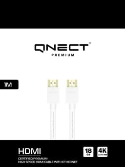 Premium High Speed HDMI w/Eth 4K UHD 18GB, 1m, Wht