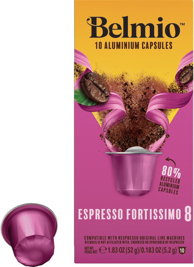 Belmio Espresso Fortissimo kaffekapslar for Nespresso (10 pack)