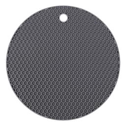 Varmebestandig silikonemåtte sæt med 2 - runde puder Mørkegrå