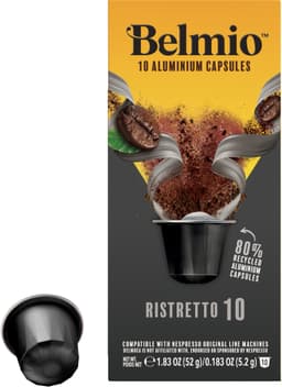 Belmio Ristretto kaffekapsler til Nespresso (10 pakker)
