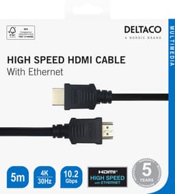 HDMI cable, 5m, black