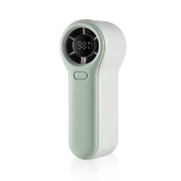 H02 Portabel Handhållen Fläkt med Digital Display Grønn