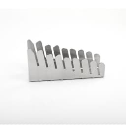 Stilfuld holder til glasbrikker i rustfrit stål til moderne hjem model 1