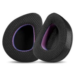 Mustat violetit kangaskorvakupit ASUS ROG -kuulokkeille Mesh kangasta