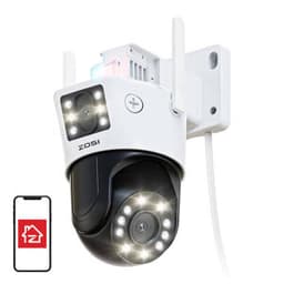 IP udendørs kamera ZOSI C298 WiFi Pan Tilt 6MP Dual IP66