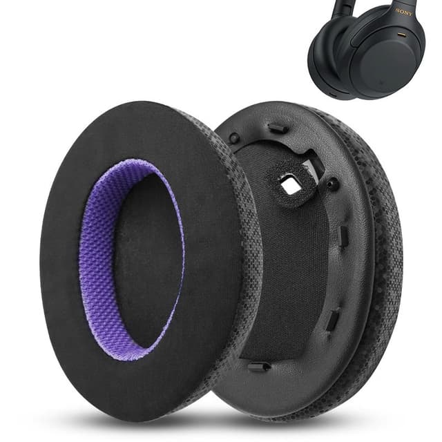 Utbytesöronkuddar för Sony WH-1000XM4 Hörlurar - Svart