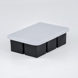 Neliön muotoinen silikoninen jääpalamuotti kannella - Helppo irrottaa jäämuotti viskille 6-ruudukko