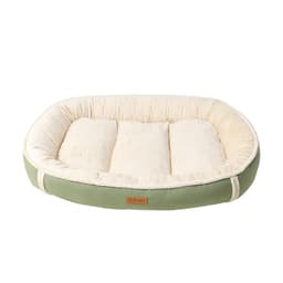 Mokkanahka Flanelli Nest Dog Bed Lemmikkien petimatto ruohon väri L