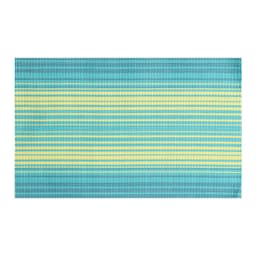 Sett med 6 spisebrikker Blå+gul