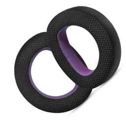 HD800 erstatningsøreputer - svart og lilla vevd stoff