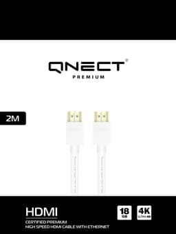 Premium High Speed HDMI w/Eth 4K UHD 18GB, 2m, Wht