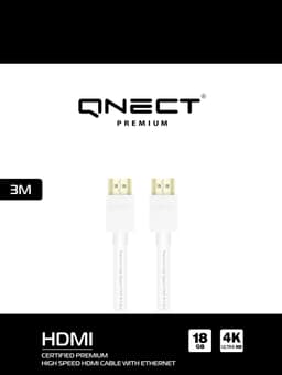 Premium High Speed HDMI w/Eth 4K UHD 18GB, 3m, Wht