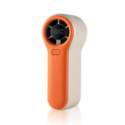 H02 Portabel Handhållen Fläkt med Digital Display Oransje