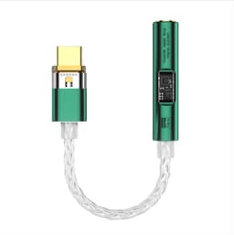BA23 USB-C - 3,5 mm:n ääniadapteri sisäänrakennetulla DAC:lla Ruohon väri