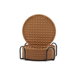Sæt med 6 silikone kaffebakker med holder kaffe