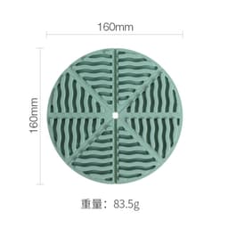 Silikoninen patalappu - Punainen pyöreä - Lämpöä kestävä alusta