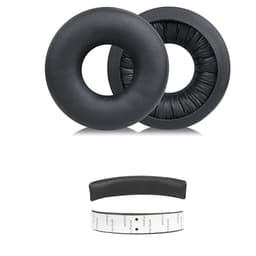 Utskiftbare øreputer for Sony WH-CH520 hodetelefoner - Proteinlær Sort