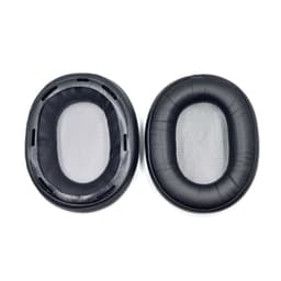 Vaihtokuulokkeet Sony MDR-1A -kuulokkeille - proteiininahkaa Musta