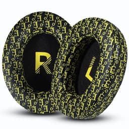 Vaihtoearpads Skullcandy Crusher Wireless-, HESH 3- ja VENUE-kuulokkeille Musta + keltainen