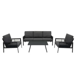 Alu 4-delt sofasæt - antracitgrå