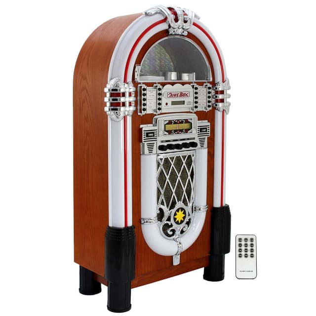 Retro-stil belyst jukebox-lydsystem