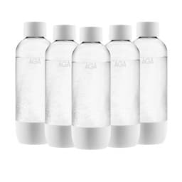 KORT DATUM! 5-pack AGA AQVIA PET-flaska, 1L (Vit)