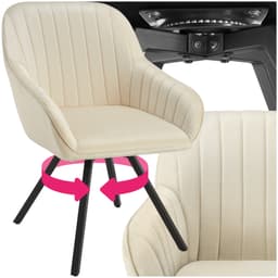 Drejelig velour stol Snug, polstret