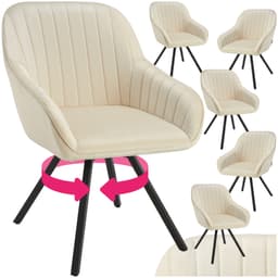 Drejelig velour stol Snug, polstret