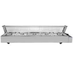 Vattenbad Bain Marie med 5 st Kantiner ½ GN