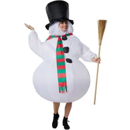 Oppusteligt kostume Snemand